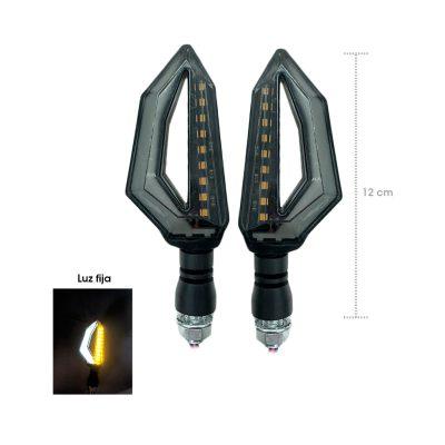 LAMPARA PIDEVIAS LED P/MOTO BLANCO/AMBAR ZXD-05