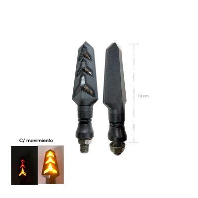 LAMPARA PIDEVIAS LED P/MOTO ROJO/AMBAR ZXD-09-S
