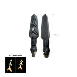LAMPARA PIDEVIAS LED P/MOTO BLANCO/AMBAR ZXD-09-S