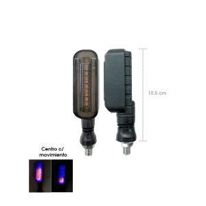 LAMPARA PIDEVIAS LED P/MOTO AZUL/AMBAR ZXD-93