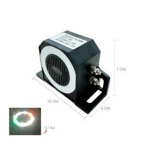 BOCINA P/RETROCESO C/LUZ 6.7CM C/LUZ MULTICOLOR 12V F938