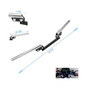 TIMON P/MOTO PLATEADO  3 PCS