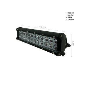 NEBLINERA BLANCA 23CM 18LEDS 54W C/REMACHES