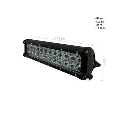 NEBLINERA BLANCA 23CM 18LEDS 54W C/REMACHES