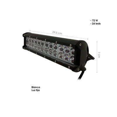 NEBLINERA BLANCA 30CM 24LEDS 72W C/REMACHES