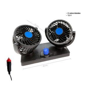 VENTILADOR DOBLE 4 PULGADAS 2 VELOCIDADES YKCF-002 VEN604