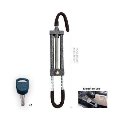CANDADO P/TIMON AL PEDAL GRIS MARTILLADO CQ-6081