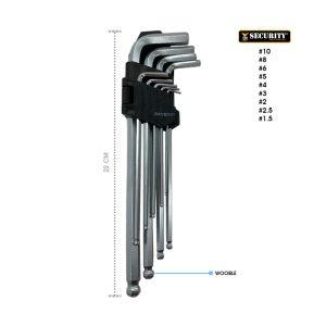 LLAVES ALLEN WOOBLE SECURITY 22CM 9A145-BH003