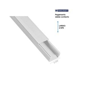 CANALETA 1 VIA 20X15MM X 2 MTS CON ADHESIVO FULGORE