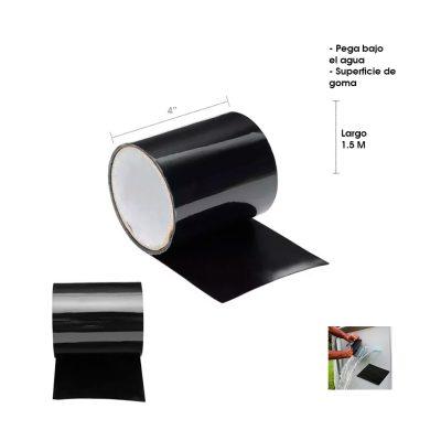 CINTA SELLADORA IMPERMEABLE DE CAUCHO 4" MAGIC TAPE 1.5MTS X 10CM
