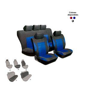 FUNDA P/ASIENTO NEGRO/AZUL 11PCS T24917BL