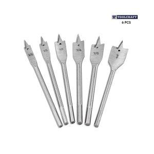 BROCAS P/MADERA 6 PCS TIPO ESPADA PALETA TOOLCRAFT