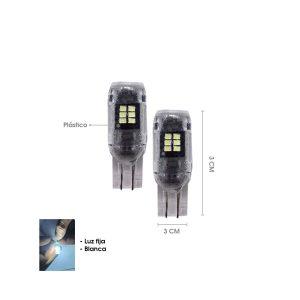 BOMBILLO 15 LED AZUL T10 2 PCS 2016T10