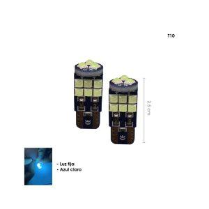 BOMBILLO 15 LED T10 ICE BLUE  2 PCS Q3030T10