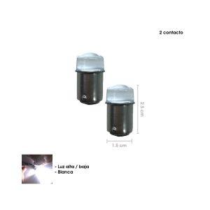 BOMBILLO 9 LED 2 PCS 1157 DOS PUNTOS WHITE18L
