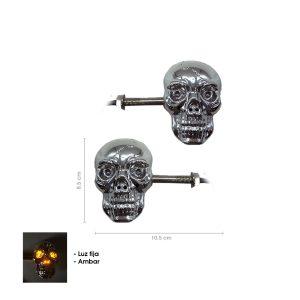 LAMPARA PIDEVIAS LED P/MOTO AMBAR CALACA SY-MTCZSD0105