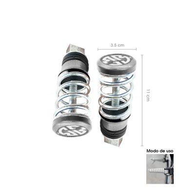 TACO DE BICICLETA SILVER TIPO RESORTE SY-MTCPJ0077