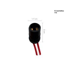 SOCKET CONECTOR T10 NEGRO T10 8666-7 (KX775-4)