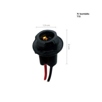 SOCKET CONECTOR T10 NEGRO T10 8666-8 (KX775-5)