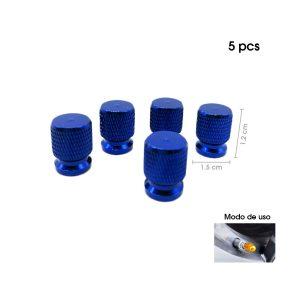 TAPONES P/VALVULA AZUL 5 PCS F069-1 (KX775-13)