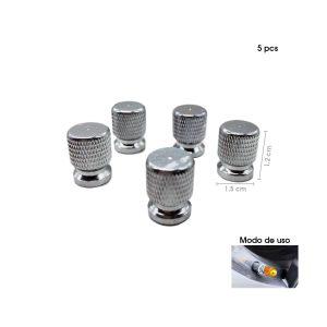 TAPONES P/VALVULA SILVER 5 PCS F069-1 (KX775-14)