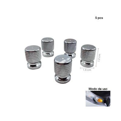 TAPONES P/VALVULA SILVER 5 PCS F069-1 (KX775-14)