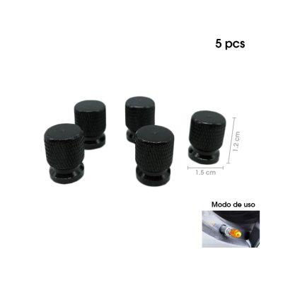 TAPONES P/VALVULA NEGRO 5 PCS F069-1 (KX775-15)