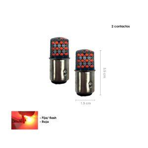 BOMBILLO LED ROJO FLASH 1157 2 PUNTOS CD-290271