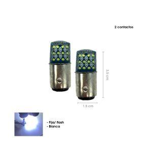 BOMBILLO LED AZUL FLASH 1157 2 PUNTOS 24 LED CD-290271