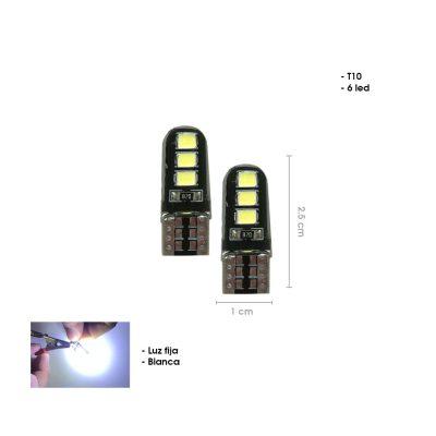 BOMBILLO LED BLANCO T10  6LED CD-189502