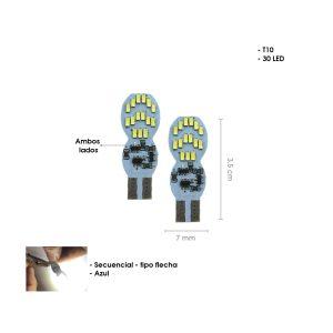 BOMBILLO LED BLANCO MULTIFUNCION 30 LED T10 CD-189489