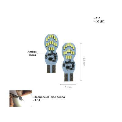 BOMBILLO LED BLANCO MULTIFUNCION 30 LED T10 CD-189489