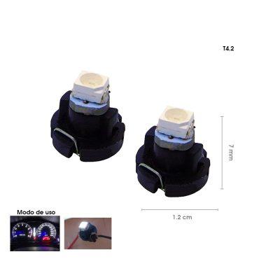 BOMBILLO LED T4.2 BLANCO 2 PCS