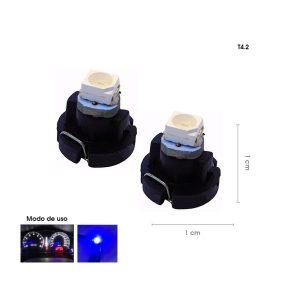 BOMBILLO LED T4.2 AZUL 2 PCS