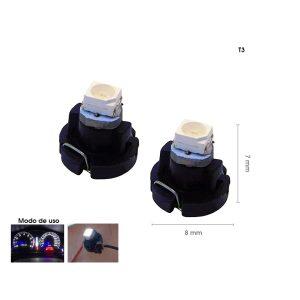 BOMBILLO LED T3 BLANCO 2 PCS