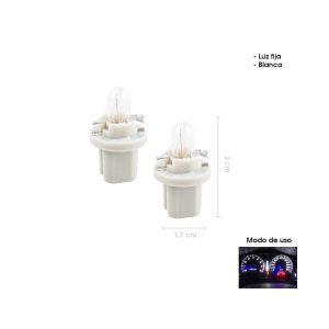 BOMBILLO LED P/TABLERO B8.5 BLANCO 2 PCS