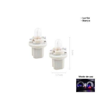 BOMBILLO LED P/TABLERO B8.5 BLANCO 2 PCS