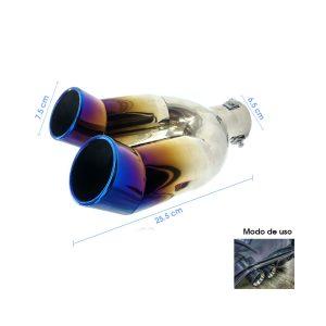 PUNTA DE ESCAPE DOBLE TORNASOL SY-048010