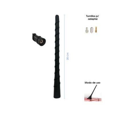 ANTENA DE REPUESTO NEGRA 20CM TX0882