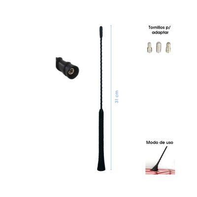 ANTENA DE REPUESTO NEGRA 30 CM TX004