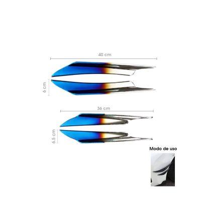 SPOILER P/BUMPER CARRO 4PCS TORNASOL SY-GZFD0011