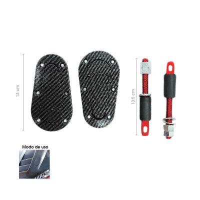 SEGUROS PARA CAPOT SIN LLAVE CARBON 2 PCS SY-YQGS000315