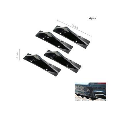 ROMPEVIENTOS DIVERSORES NEGRO 4 PCS 14.8 CM SY-DLB0019A
