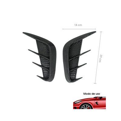 VENTANILLA P/AIRE CARBON 2 PCS 29.50CM SY-YZB0027A