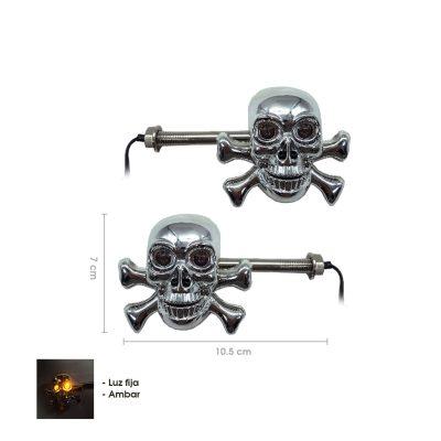LAMPARA PIDEVIAS LED P/MOTO AMBAR CALACA SY-MTZXD0057A