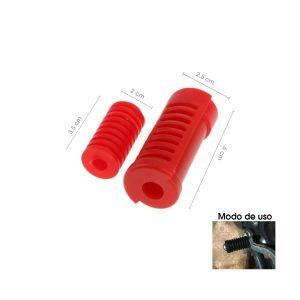 PROTECTOR P/PEDALES FRENO/CAMBIOS MOTO ROJO SY-MTGDT0002