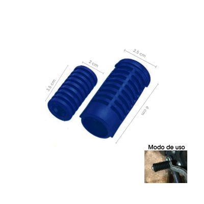 PROTECTOR P/PEDALES FRENO/CAMBIOS MOTO AZUL SY-MTGDT0002