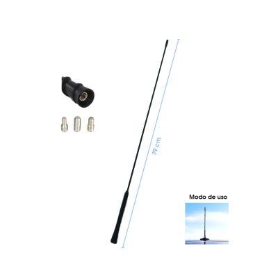 ANTENA DE REPUESTO NEGRA 78CM SY-TX0257