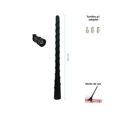 ANTENA DE REPUESTO NEGRA 20 CM F141-1 (KX775-23)
