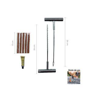 KIT P/REPARAR LLANTAS C/TARUGOS Y PEGAMENTO HB-B-3054 (KX775-29)